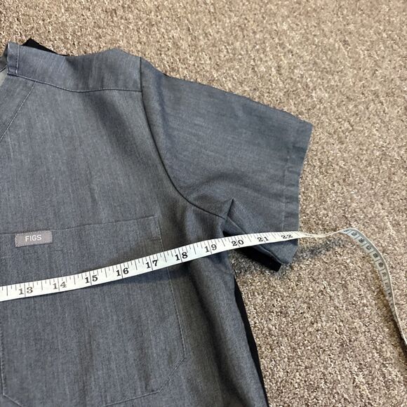 Figs Technical Collection Black Scrub Set XS Top & Bottom Medical + Grey top - Picture 15 of 16